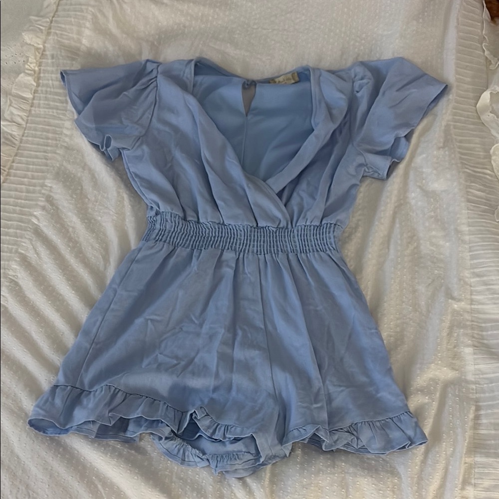 Altar'd State Light Blue Mini Dress
